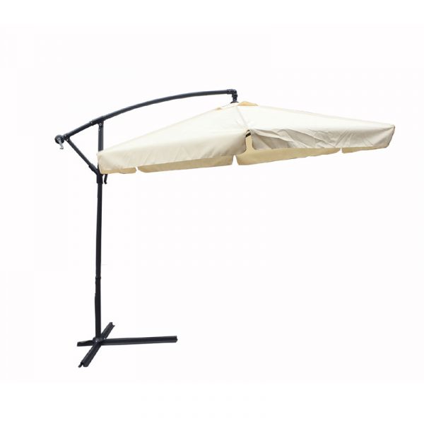 HANGING GARDEN UMBRELLA "1009" 3 METERS WITH 8 BEAMS BEIGE CLOTH